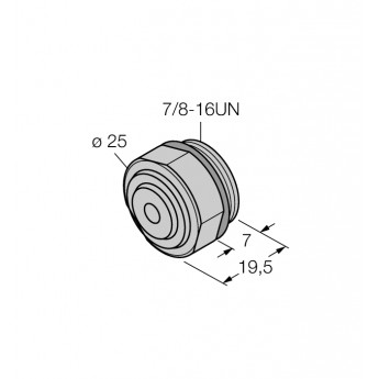 Аксессуары для полевых шинКрышка 7/8'' - RSMV-BC - 6603783 TURCK 510154