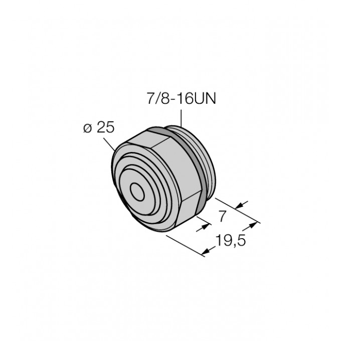 Аксессуары для полевых шинКрышка 7/8'' - RSMV-BC - 6603783 TURCK 510154