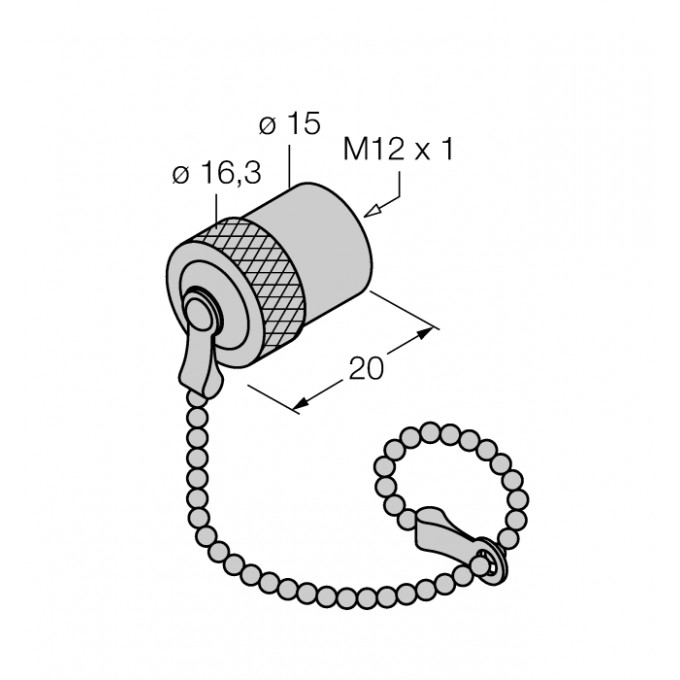 Аксессуары для полевых шинКрышка M12 - RKEV-CC - 6604175 TURCK 510159