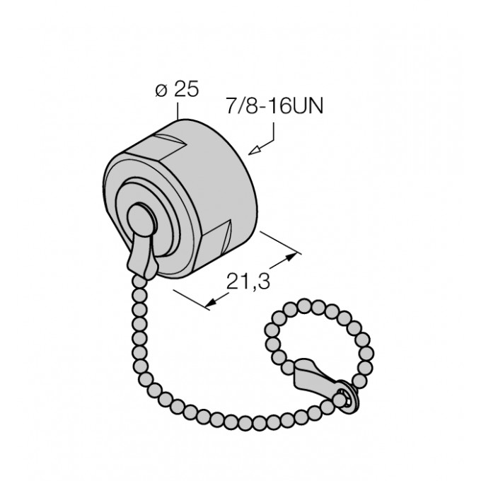Аксессуары для полевых шинКрышка 7/8'' - RKMV-CCC - 6604488 TURCK 510162