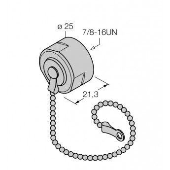 Аксессуары для полевых шинКрышка 7/8'' - RSMV-CCO - 6604489 TURCK 510163