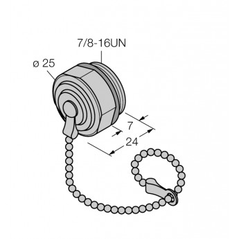 Аксессуары для полевых шинКрышка 7/8'' - RSMV-CCC - 6604490 TURCK 510164