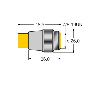 Аксессуары для полевых шинОконечный резистор шины - RSV49-TR - 6602094 TURCK 510170