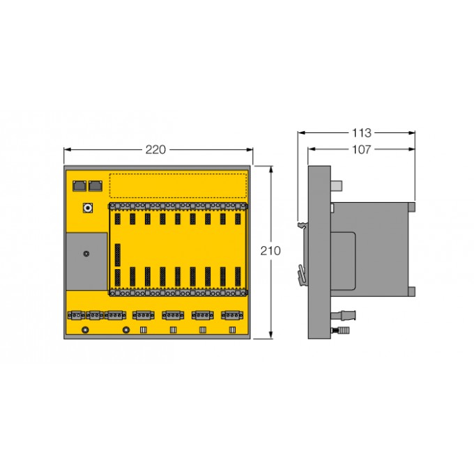 FOUNDATION™ fieldbus Модульная стойка для DPC системы - DPC-49-4RMB/SY - 6882025 TURCK 510176
