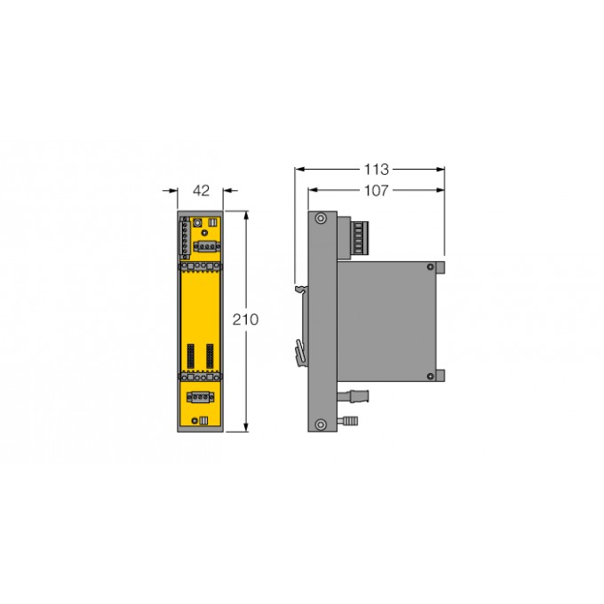 FOUNDATION™ fieldbus Модульная стойка для DPC системы - DPC-49-1RMB - 6882026 TURCK 510177