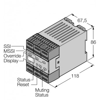 Безопасность персоналаМодуль подавления - MMD-TA-12B - 3075091 TURCK 511139