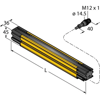Безопасность персоналаSafety light screenCascadable Emitter - SLLCE14-1190P8 TURCK 511228