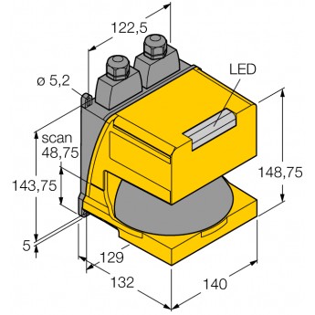 Безопасность персоналалазерный сканер - AG4-6E - 3012526 TURCK 511277