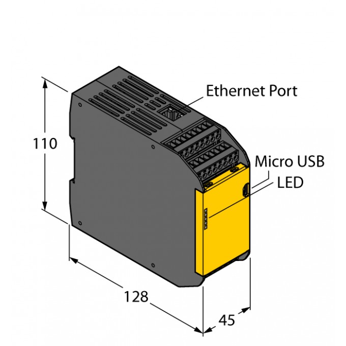 Безопасность персоналаРасширяемый программируемый контроллер безопасности - XS26-2e - 3085063 TURCK 511319