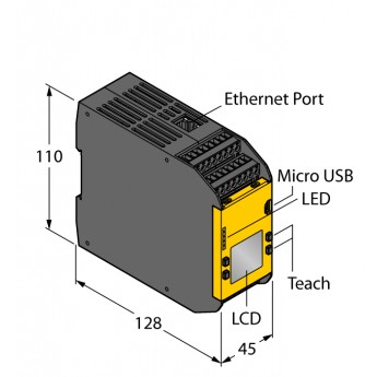 Безопасность персоналаРасширяемый программируемый контроллер безопасности - XS26-2de - 3085064 TURCK 511415