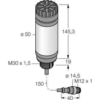 Светодиодный индикаторбашенный индикатор - CL50GRYAPQP - 3010508 TURCK 512064