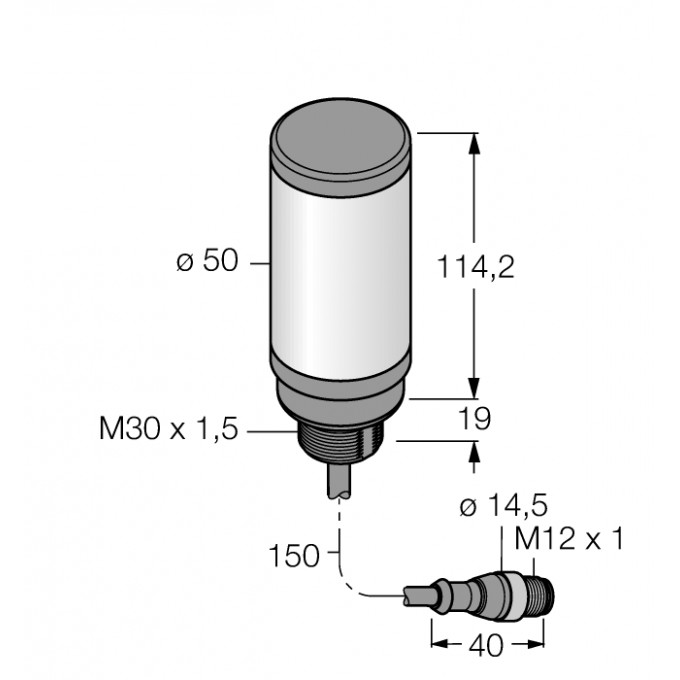 Светодиодный индикаторбашенный индикатор - CL50GXXPQP - 3010494 TURCK 512068