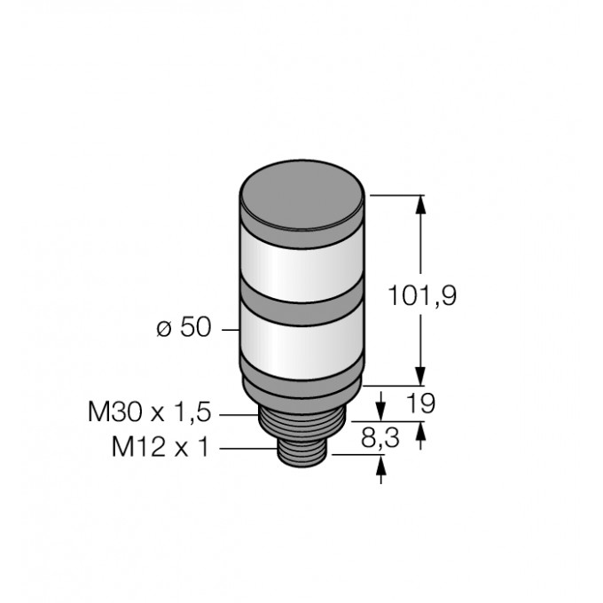 Светодиодный индикаторсигнальная колонна - TL50GRQ - 3083212 TURCK 512086