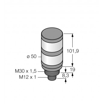 Светодиодный индикаторсигнальная колонна - TL50WRQ - 3010068 TURCK 512089