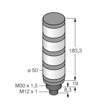 Светодиодный индикаторсигнальная колонна - TL50BGYRQ - 3083215 TURCK 512092