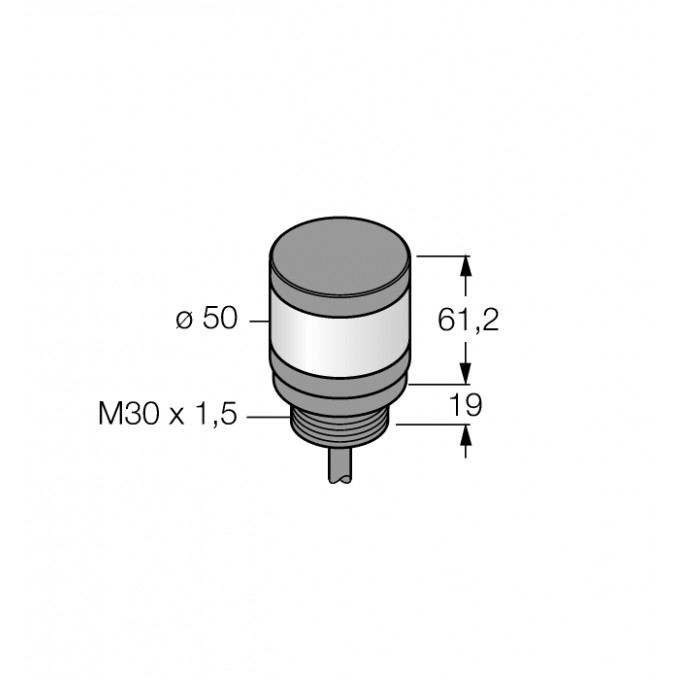 Светодиодный индикаторОдноцветный/многофункциональный индикатор - TL50R - 3083217 TURCK 512101