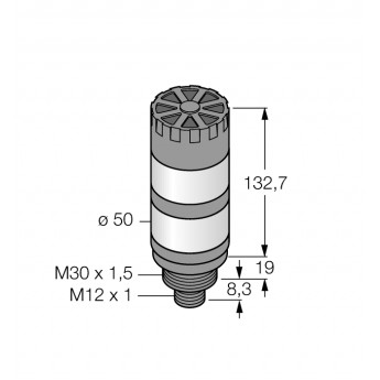 Светодиодный индикаторсигнальная колонна - TL50HGRAQ - 3014585 TURCK 512106