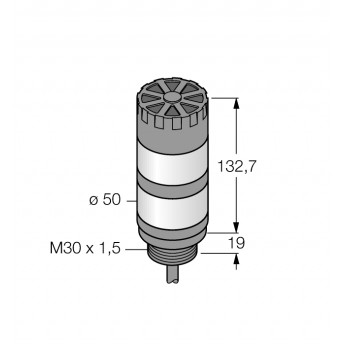 Светодиодный индикаторсигнальная колонна - TL50HGRA - 3014594 TURCK 512123