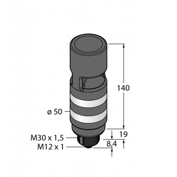 Светодиодный индикаторсигнальная колонна - TL50BLGRAOS4Q - 3084661 TURCK 512124