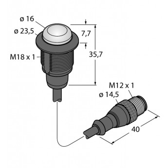 Светодиодный индикатормаяк - S18LRXXPQP TURCK 512137