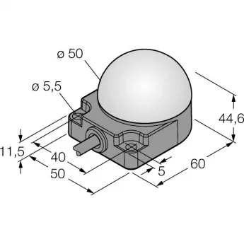 Светодиодный индикатормаяк - K50FLGRY2P - 3083440 TURCK 512153