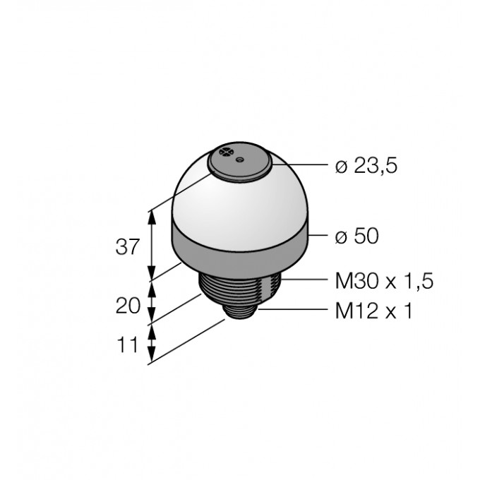 Светодиодный индикатормаяк со звуковым сигналом - K50LGRA2YPQ - 3078516 TURCK 512200