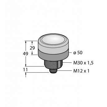 Светодиодный индикатормаяк - K50BCLXBXPQ - 3018339 TURCK 512214