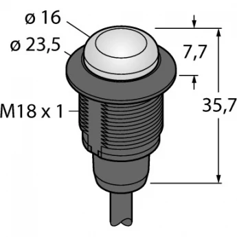 Светодиодный индикатормаяк - S18LRXXP TURCK 512217