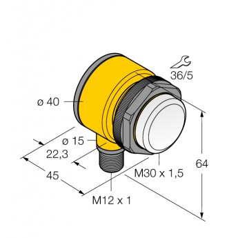 Светодиодный индикатормаяк - T30RGXPQ - 3074046 TURCK 512252