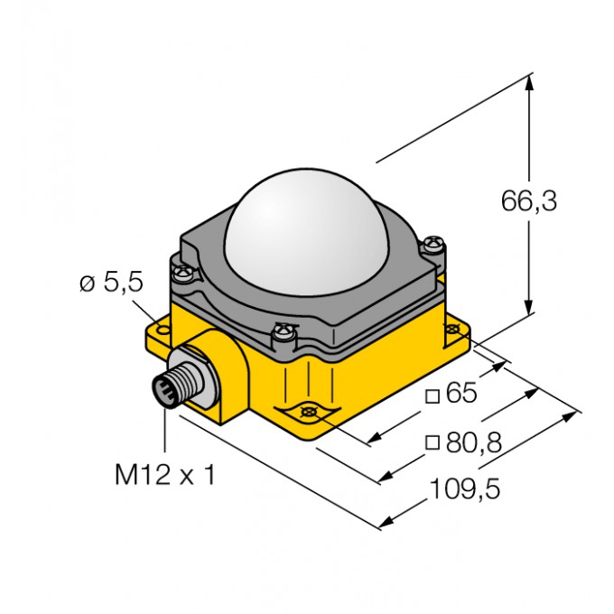 Светодиодный индикатор - K80LGRY2PQ - 3076847 TURCK 512253