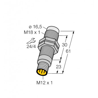 Светодиодный индикатормаяк - M18GRY2PQ - 3074051 TURCK 512255
