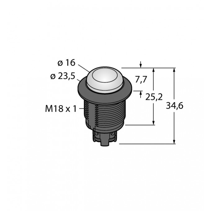 Светодиодный индикатормаяк - S18LGRYPT TURCK 512257